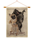 Shall we Dance - Pets Nature Vertical Impressions Decorative Flags HG137562 Made In USA