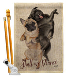 Shall we Dance - Pets Nature Vertical Impressions Decorative Flags HG137562 Made In USA