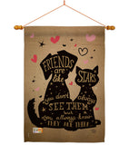 Friends are like Stars - Pets Nature Vertical Impressions Decorative Flags HG191085 Made In USA