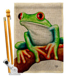 Tree Frog - Pets Nature Vertical Impressions Decorative Flags HG192657 Made In USA