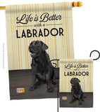 Life is Better Lab - Pets Nature Vertical Impressions Decorative Flags HG110009 Made In USA