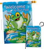 Frog - Pets Nature Vertical Impressions Decorative Flags HG110041 Made In USA