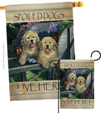 Wagging Along For The Ride - Pets Nature Vertical Impressions Decorative Flags HG110063 Made In USA