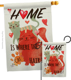 Furry Cat - Pets Nature Vertical Impressions Decorative Flags HG110078 Made In USA