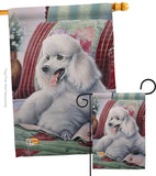 Poodle - Pets Nature Vertical Impressions Decorative Flags HG110093 Made In USA