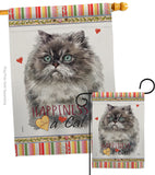 Himalayan Happiness - Pets Nature Vertical Impressions Decorative Flags HG110181 Made In USA