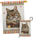 Siberian Happiness - Pets Nature Vertical Impressions Decorative Flags HG110219 Made In USA