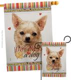 Apple Head Chihuahua Happiness - Pets Nature Vertical Impressions Decorative Flags HG110248 Made In USA