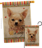 Apple Head Chihuahua Happiness - Pets Nature Vertical Impressions Decorative Flags HG110248 Made In USA