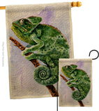 Chameleon - Pets Nature Vertical Impressions Decorative Flags HG110274 Made In USA