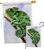 Chameleon - Pets Nature Vertical Impressions Decorative Flags HG110274 Made In USA