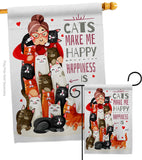 Crazy Cat Lady - Pets Nature Vertical Impressions Decorative Flags HG137512 Made In USA