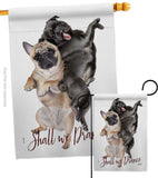 Shall we Dance - Pets Nature Vertical Impressions Decorative Flags HG137562 Made In USA