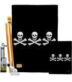 Christopher Condent's - Pirate Coastal Vertical Impressions Decorative Flags HG107033 Made In USA