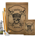 Instant Pirate - Pirate Coastal Vertical Impressions Decorative Flags HG107047 Made In USA