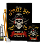 Pirate Bay - Pirate Coastal Vertical Impressions Decorative Flags HG137377 Made In USA