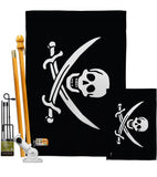 Jack Rackham's - Pirate Coastal Vertical Impressions Decorative Flags HG140412 Made In USA