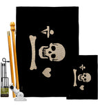 Pirate of Stede Bonnet - Pirate Coastal Impressions Decorative Flags HG141132 Made In USA