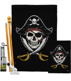 Pirates - Pirate Coastal Vertical Impressions Decorative Flags HG192305 Made In USA