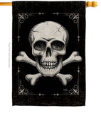 Skull - Pirate Coastal Vertical Impressions Decorative Flags HG107067 Made In USA