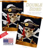 Pirate Life - Pirate Coastal Vertical Impressions Decorative Flags HG107068 Made In USA