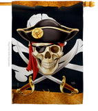 Pirate Life - Pirate Coastal Vertical Impressions Decorative Flags HG107068 Made In USA