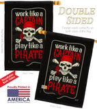 Play Like a Priate - Pirate Coastal Vertical Impressions Decorative Flags HG137074 Made In USA