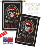 Be Pirates - Pirate Coastal Vertical Impressions Decorative Flags HG137319 Made In USA