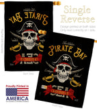 Pirate Bay - Pirate Coastal Vertical Impressions Decorative Flags HG137377 Made In USA