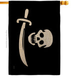 Early Bartholomew Roberts - Pirate Coastal Impressions Decorative Flags HG141193 Made In USA