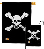 Richard Worley - Pirate Coastal Vertical Impressions Decorative Flags HG107038 Made In USA