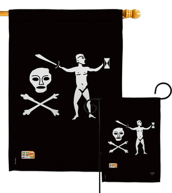 Walter Kennedy - Pirate Coastal Vertical Impressions Decorative Flags HG107041 Made In USA