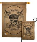 Instant Pirate - Pirate Coastal Vertical Impressions Decorative Flags HG107047 Made In USA