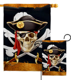 Pirate Life - Pirate Coastal Vertical Impressions Decorative Flags HG107068 Made In USA