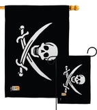 Jack Rackham's - Pirate Coastal Vertical Impressions Decorative Flags HG140412 Made In USA