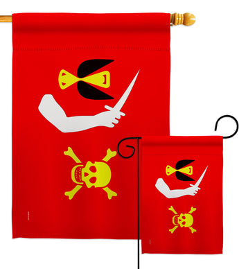 Christopher Moody - Pirate Coastal Impressions Decorative Flags HG141199 Made In USA