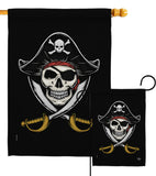 Pirates - Pirate Coastal Vertical Impressions Decorative Flags HG192305 Made In USA