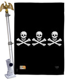 Christopher Condent's - Pirate Coastal Vertical Impressions Decorative Flags HG107033 Made In USA