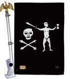 Walter Kennedy - Pirate Coastal Vertical Impressions Decorative Flags HG107041 Made In USA