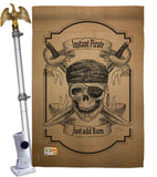 Instant Pirate - Pirate Coastal Vertical Impressions Decorative Flags HG107047 Made In USA