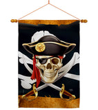 Pirate Life - Pirate Coastal Vertical Impressions Decorative Flags HG107068 Made In USA