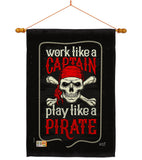 Play Like a Priate - Pirate Coastal Vertical Impressions Decorative Flags HG137074 Made In USA