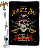 Pirate Bay - Pirate Coastal Vertical Impressions Decorative Flags HG137377 Made In USA