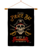 Pirate Bay - Pirate Coastal Vertical Impressions Decorative Flags HG137377 Made In USA