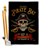 Pirate Bay - Pirate Coastal Vertical Impressions Decorative Flags HG137377 Made In USA