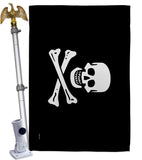 Pirate of Samuel Bellamy - Pirate Coastal Impressions Decorative Flags HG141131 Made In USA