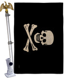 Pirate of Samuel Bellamy - Pirate Coastal Impressions Decorative Flags HG141131 Made In USA