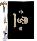 Pirate of Stede Bonnet - Pirate Coastal Impressions Decorative Flags HG141132 Made In USA