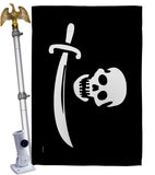 Early Bartholomew Roberts - Pirate Coastal Impressions Decorative Flags HG141193 Made In USA