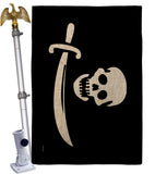 Early Bartholomew Roberts - Pirate Coastal Impressions Decorative Flags HG141193 Made In USA